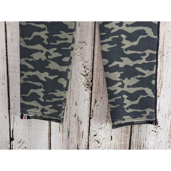 Artilier Nicole Miller 32 Camo Skinny Jeans Side Stripe Denim Stretch Ankle EUC - Picture 4 of 15